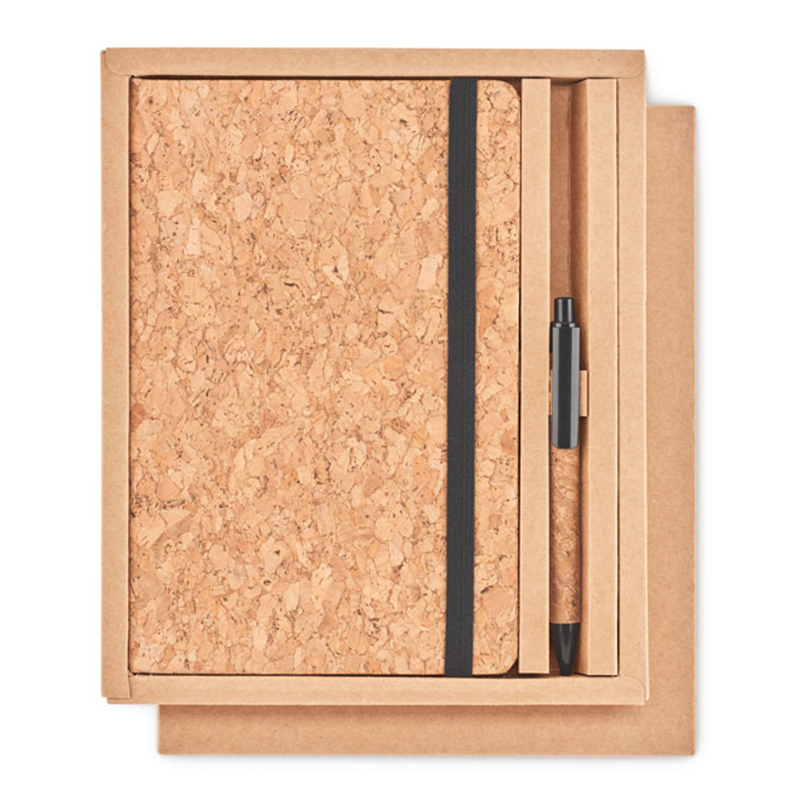 Cork notebook with pen - Image 5
