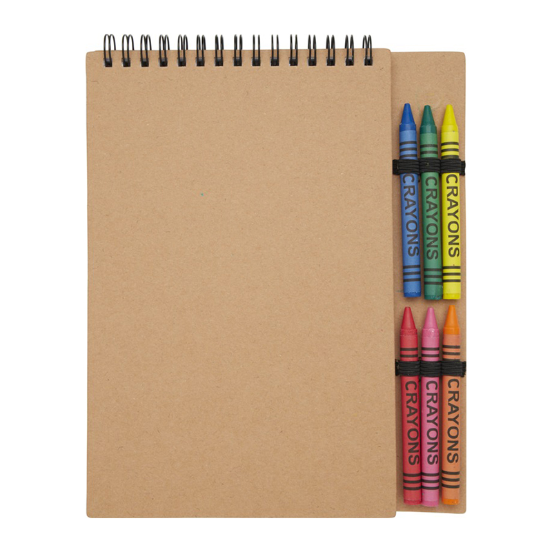 Notebook with crayon set - Image 4