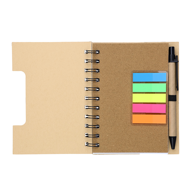 Bamboo notebook with sticky notes - Image 4