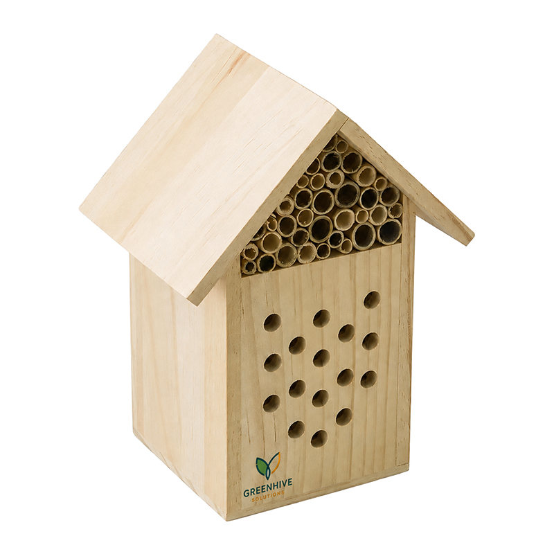 Wooden bee hotel