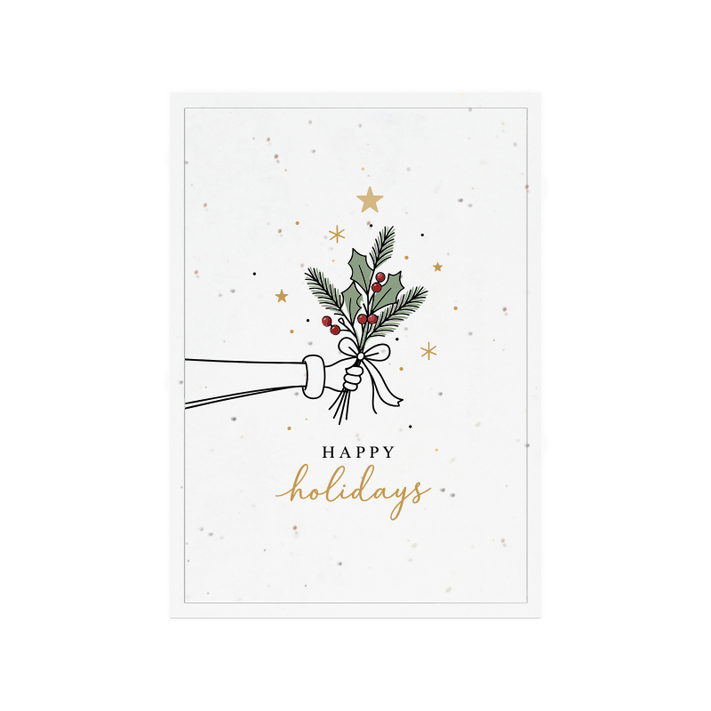 Christmas card seed paper A6 - Image 2