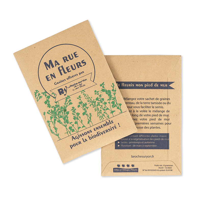 Seed packet 85 x 125 mm kraft paper
