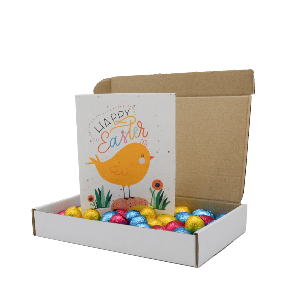 Box with Easter eggs