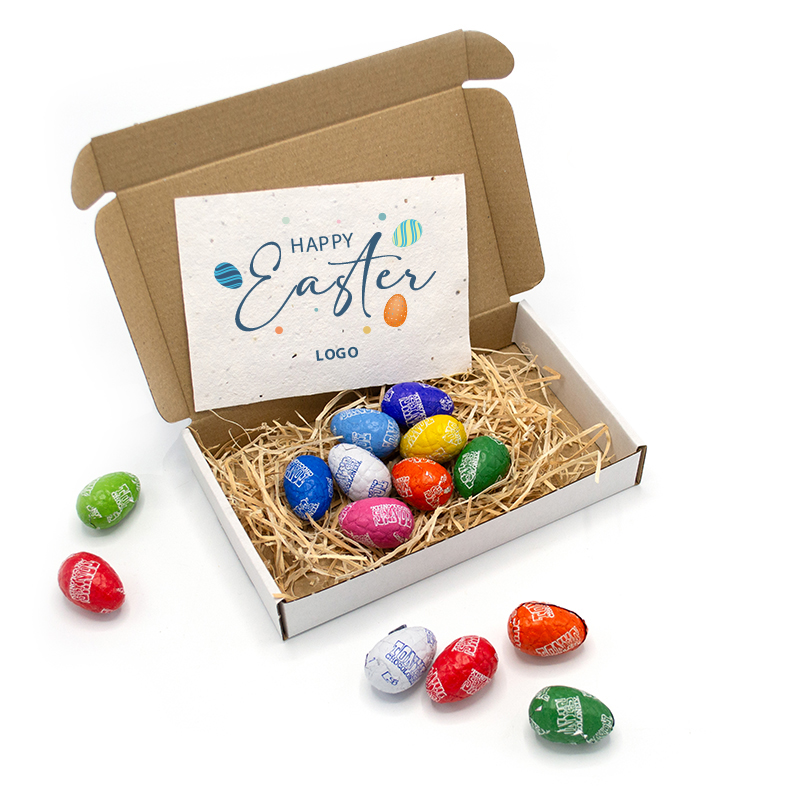 Box with Easter eggs