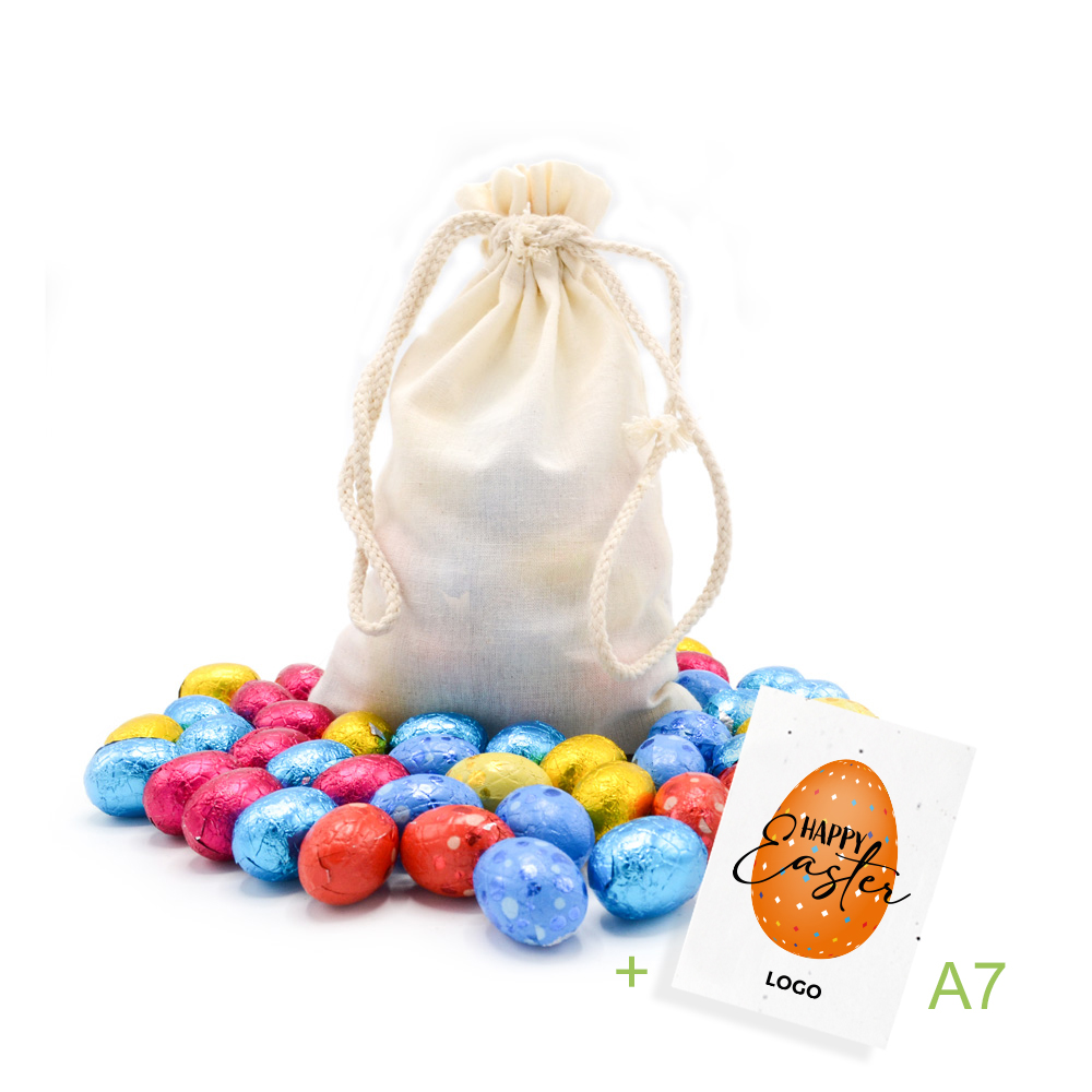Pouch with Easter eggs
