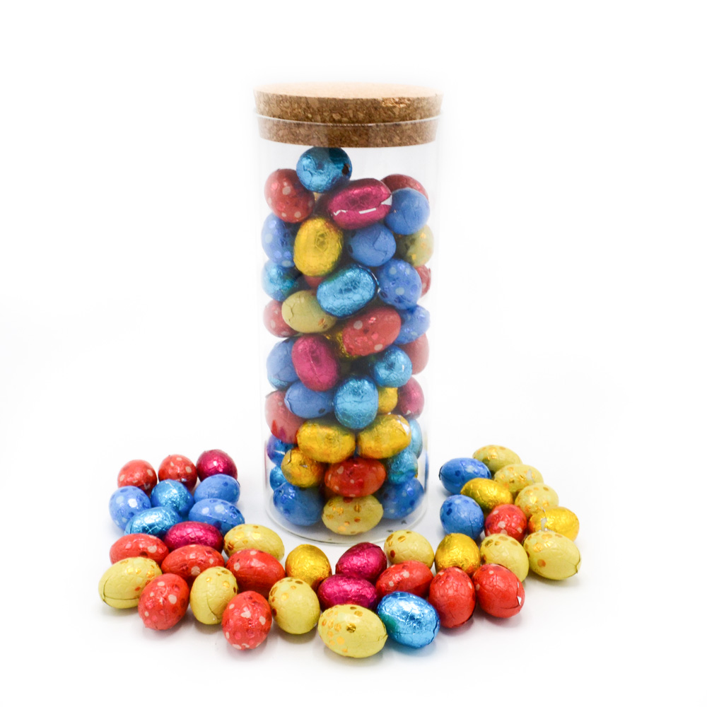 Jar with Easter eggs