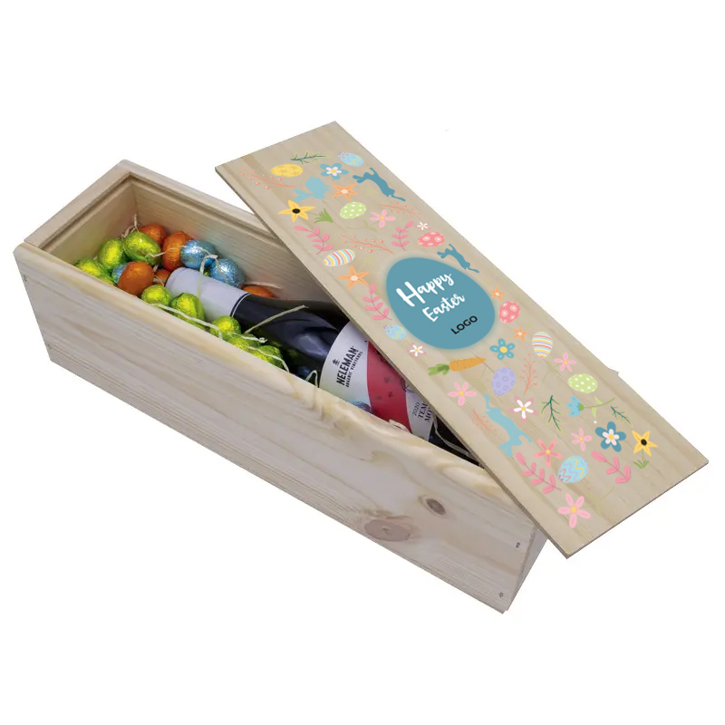 Easter wine box single | Eco gift