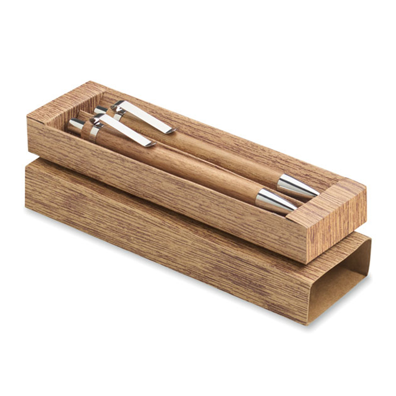 Acacia Wood Pen Set - Image 3