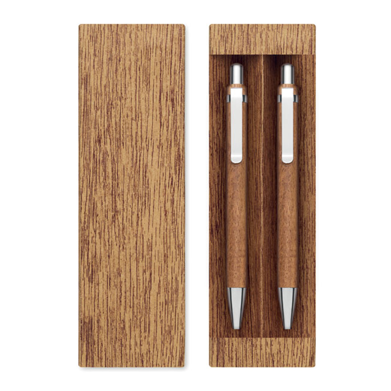 Acacia Wood Pen Set - Image 4