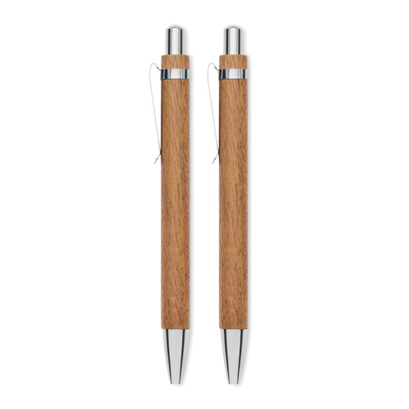 Acacia Wood Pen Set - Image 2