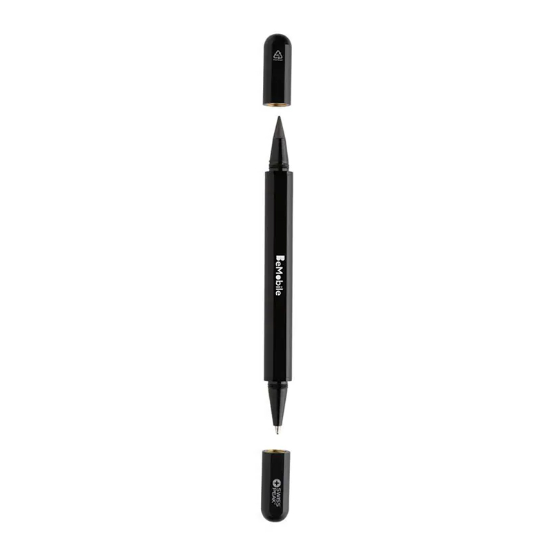Dual tip pen recycled aluminum