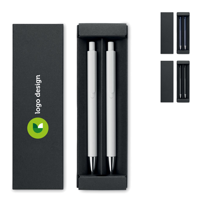 Recycled aluminium pen set