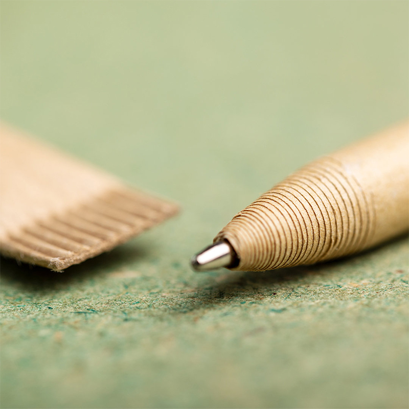 Cardboard pen with cap - Image 2
