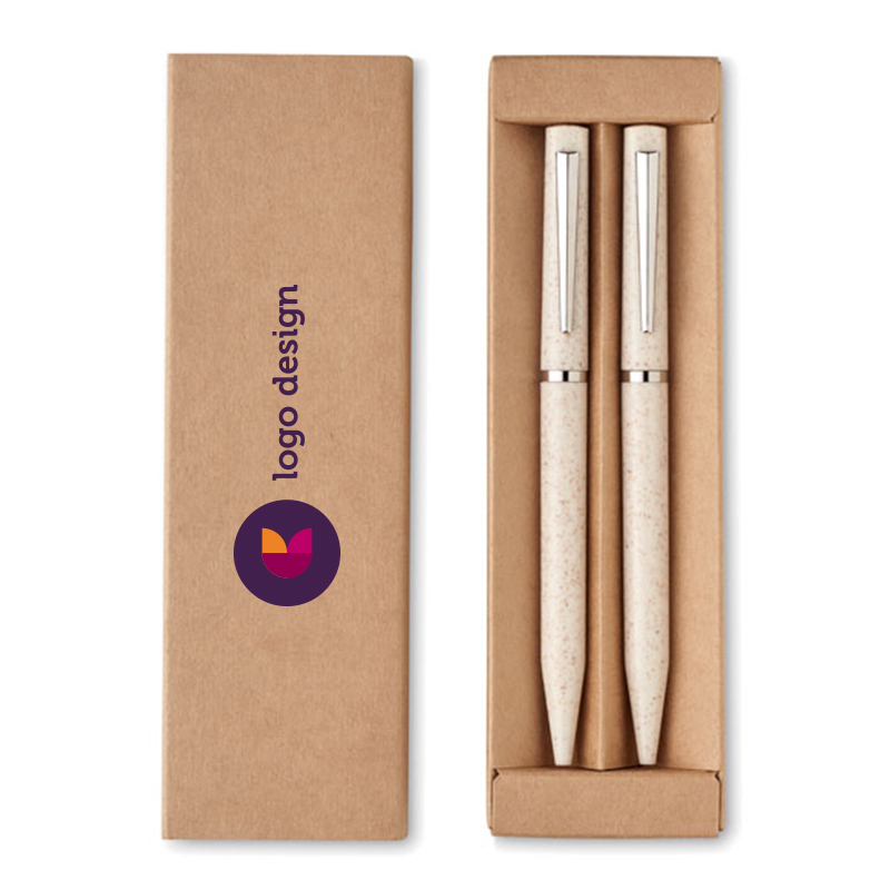 Pen set wheat straw