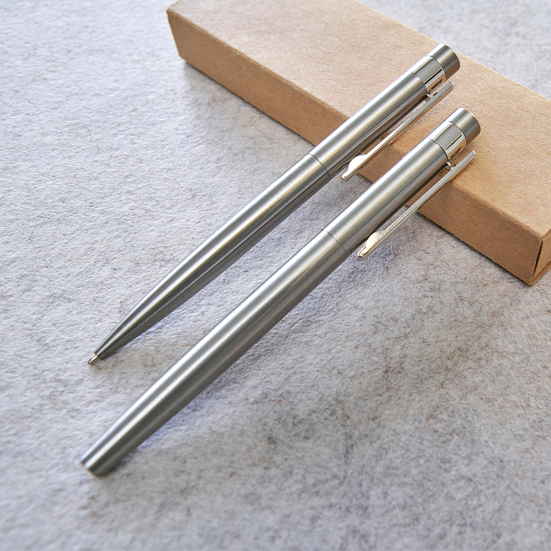 Writing set recycled stainless steel - Image 4