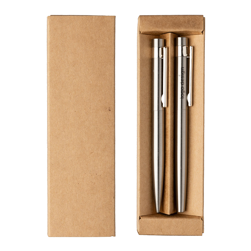 Writing set recycled stainless steel - Image 5