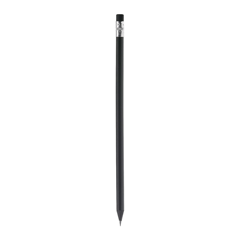Black pencil with eraser - Image 2