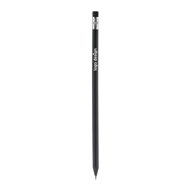 Black pencil with eraser