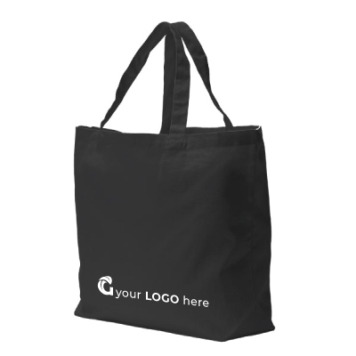 Canvas shopper large black - Image 1