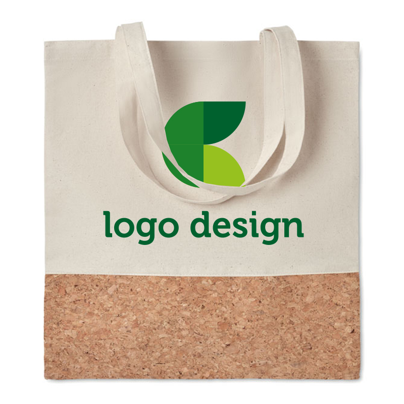 Shopping bag with cork