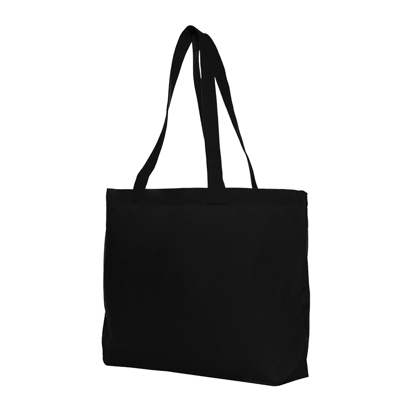 Canvas shopper large black - Image 2