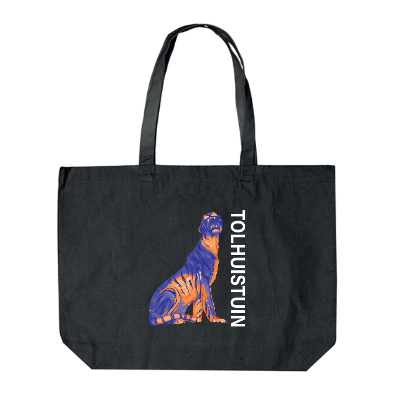 Canvas shopper large black
