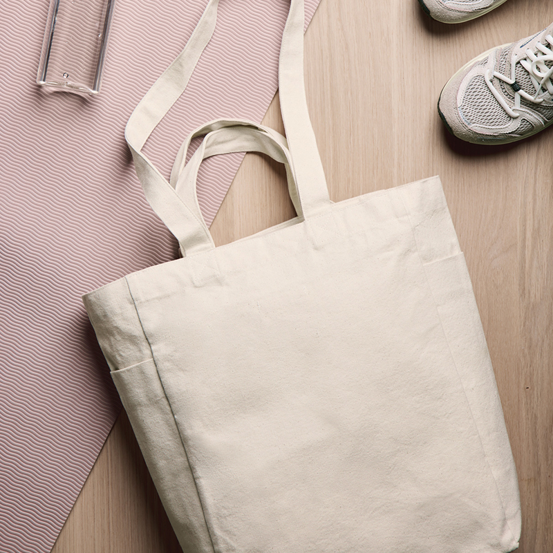 Canvas bag with zip closure - Image 4