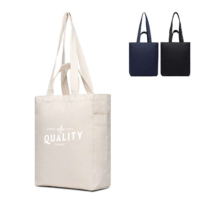 Canvas Bag with Zip Closure