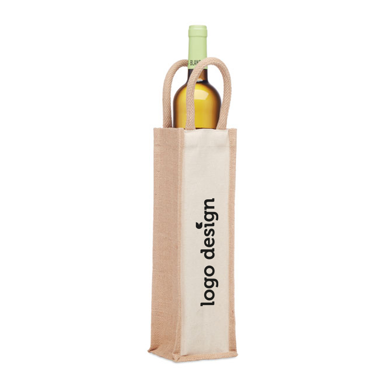 Canvas wine bag Eco promotional gift Greengiving.eu