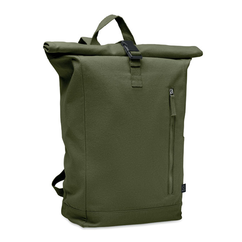 Rolltop backpack recycled cotton - Image 2