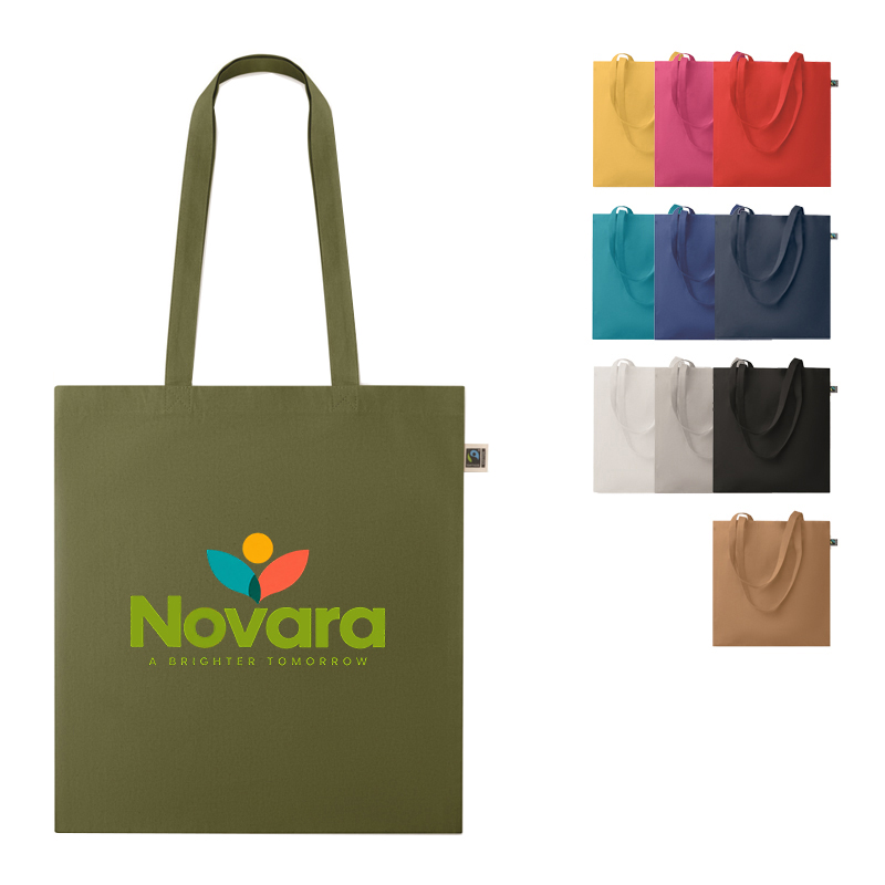 Fairtrade coloured tote bag