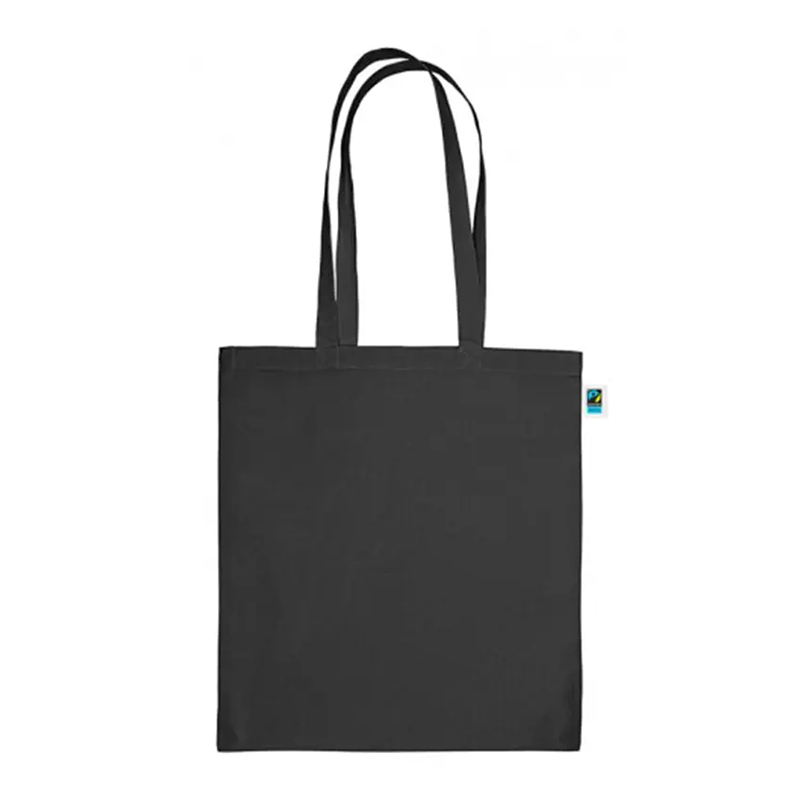 Fairtrade tote bag black | unprinted