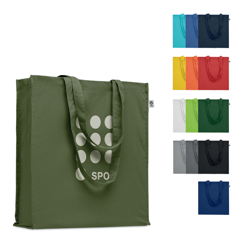 Fairtrade bag with side gusset