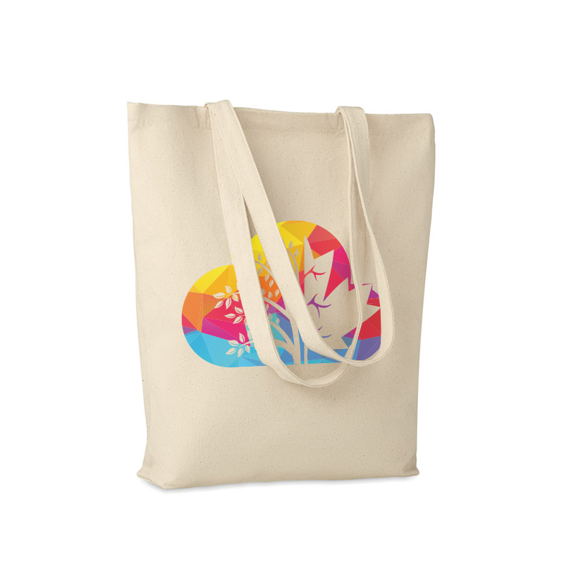 Full colour canvas shopper