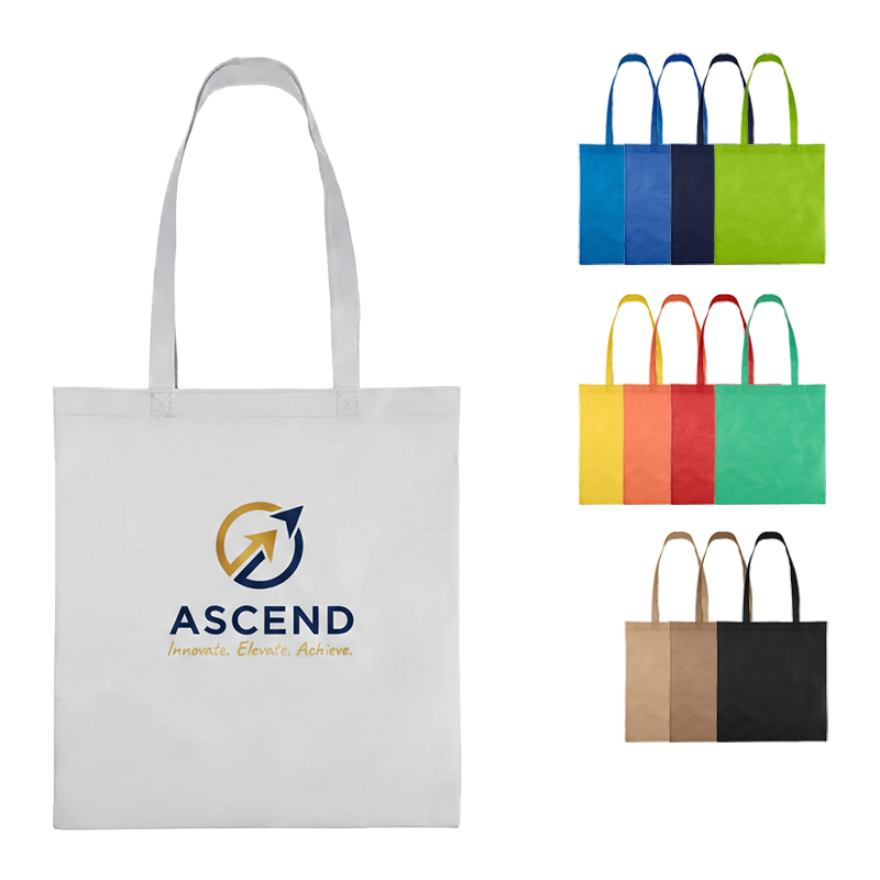 Recycled non-woven tote bag