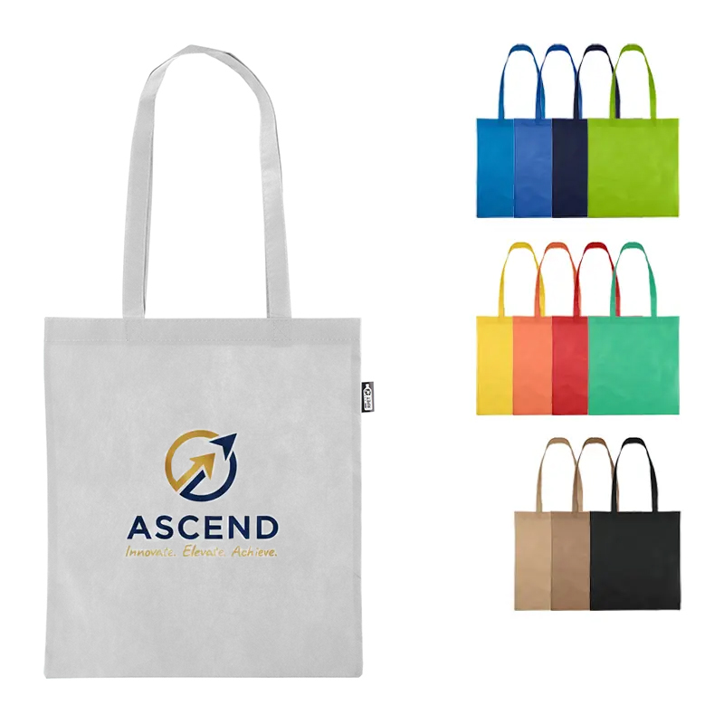 Recycled non-woven tote bag