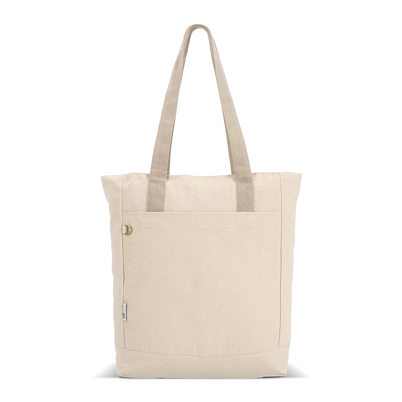 Canvas tote bag with inner pocket - Image 5