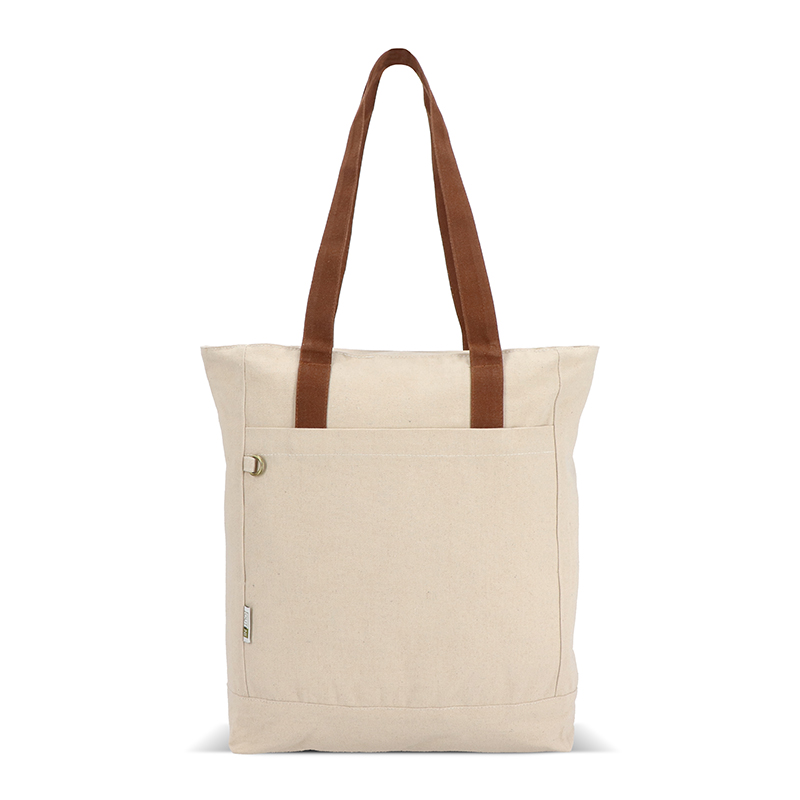 Canvas tote bag with inner pocket - Image 6