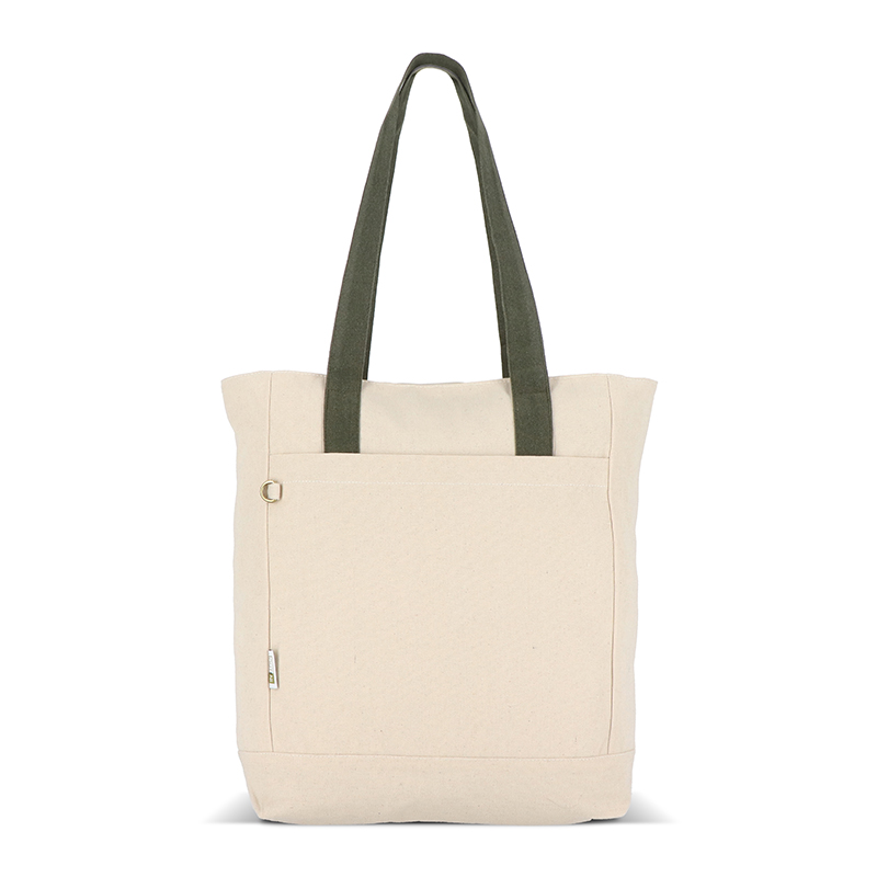 Canvas tote bag with inner pocket - Image 7
