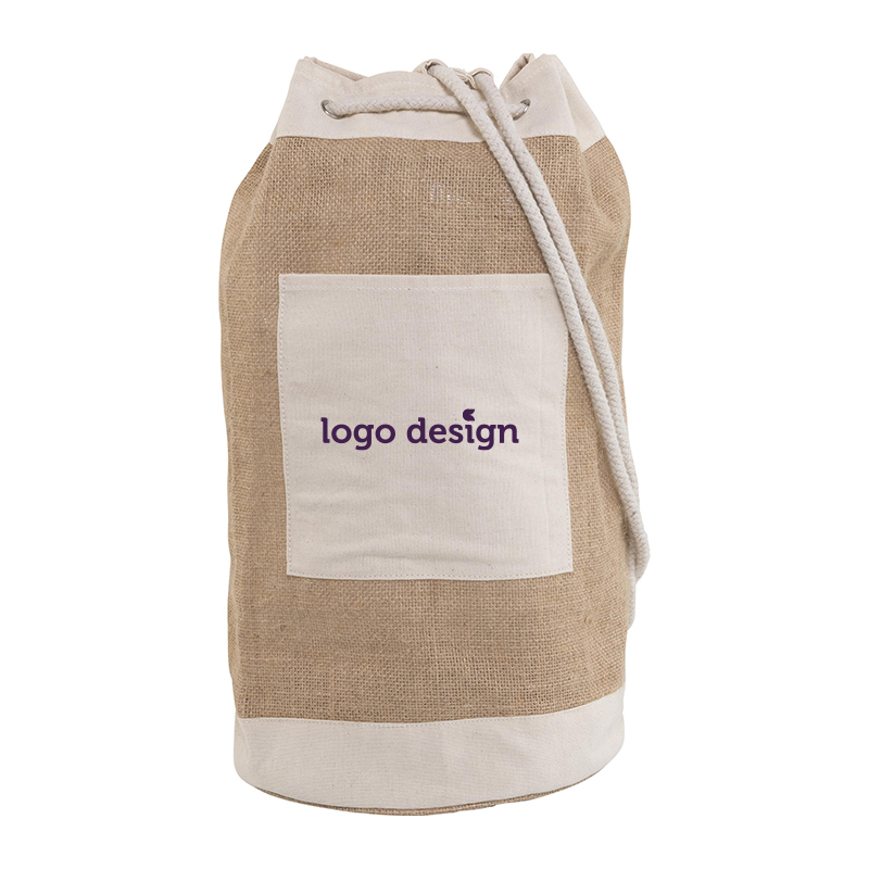 Jute duffle bag