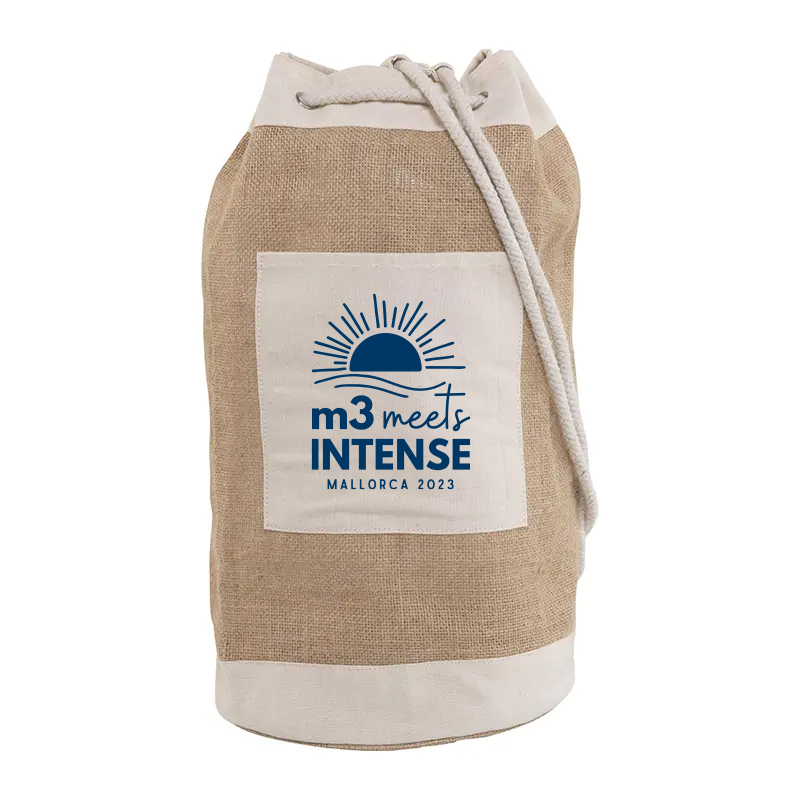 Jute duffle bag