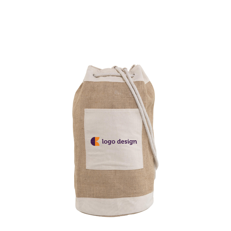 Jute duffle bag Eco promotional gift Greengiving.eu