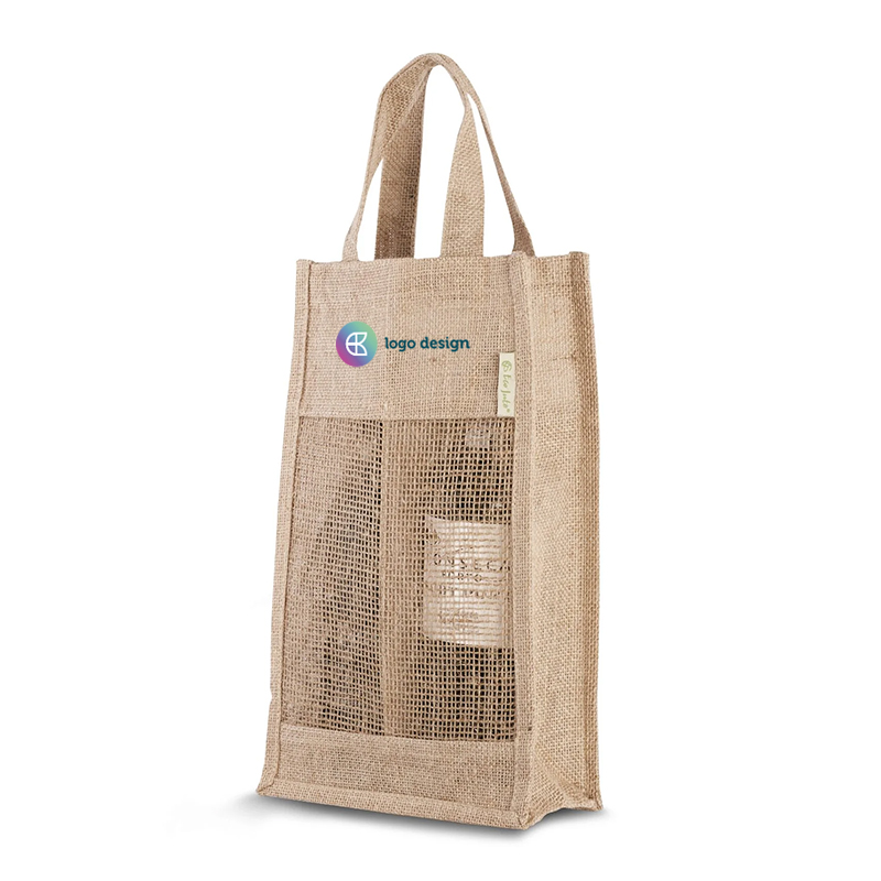 Jute wine bag (2 bottles)