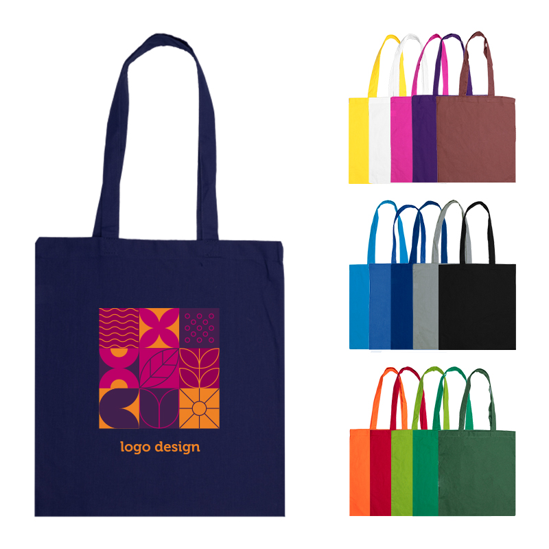 Cotton bag coloured