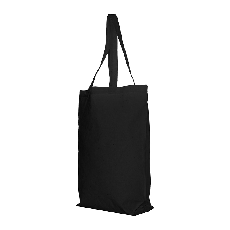 Black cotton shopper small | 155 gsm - Image 3