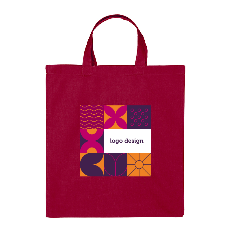Coloured cotton shopper