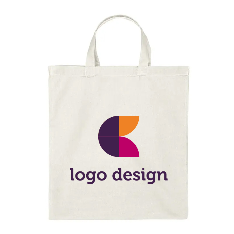 Cotton bag short handles