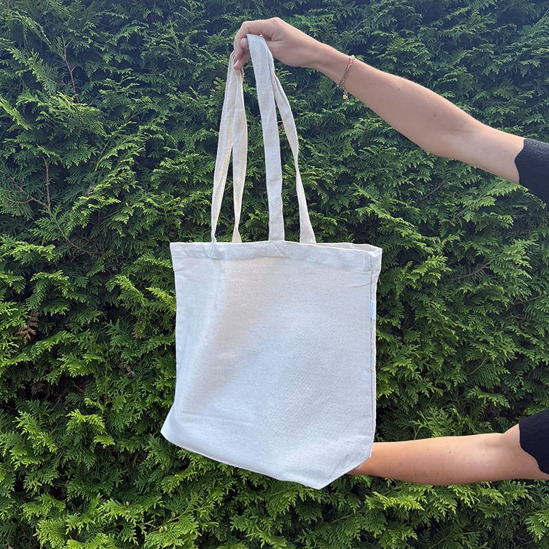 Ecru recycled shopper | 250 gsm - Image 7