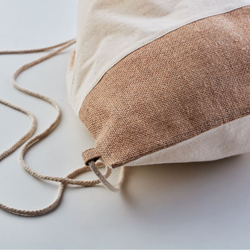 Cotton backpack with jute - Image 3