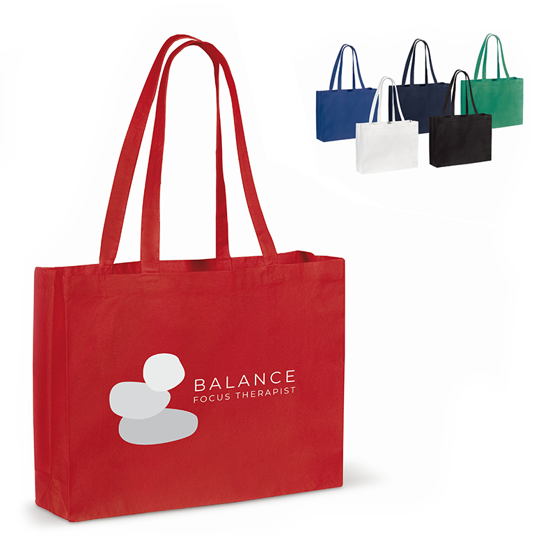 Recycled cotton bag gusset